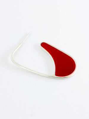 Minimal and bold handcrafted fashion jewelry made from 925 Sterling Silver with geometric chunky colorful shapes