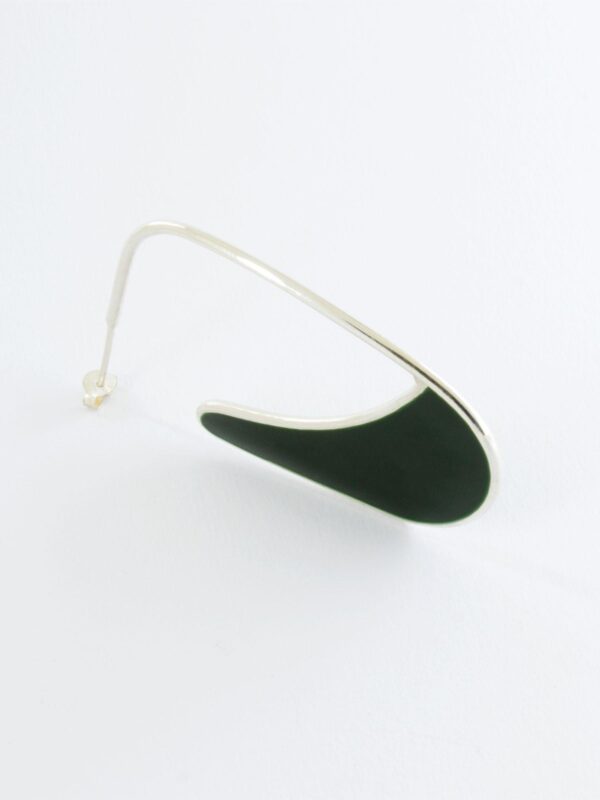 Minimal and bold handcrafted fashion jewelry made from 925 Sterling Silver with geometric chunky colorful shapes