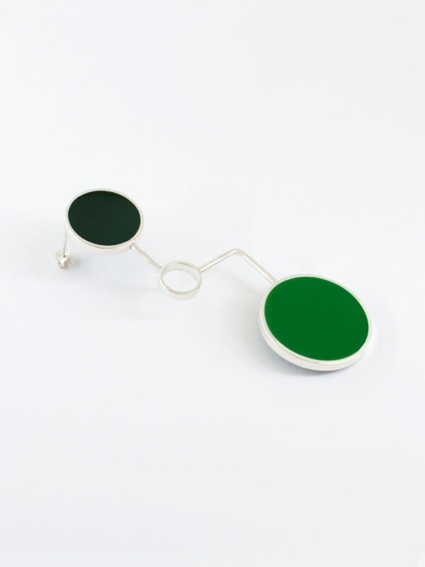 Minimal handcrafted fashion jewelry made from 925 Sterling Silver with geometric chunky shapes
