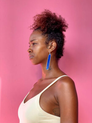 Its for Model photography of maviz gonji earrings from gonji