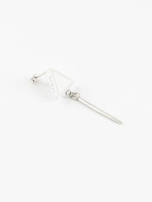 Unisex gonji earrings , funky silver unisex earrings