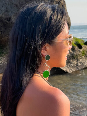 Its for Model photography of Manzoomeh earrings from gonji