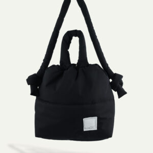 Gonji gumby puffer bags in black Front