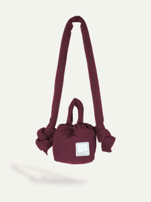 Gonji Dolme small puffer bags in Burgundy