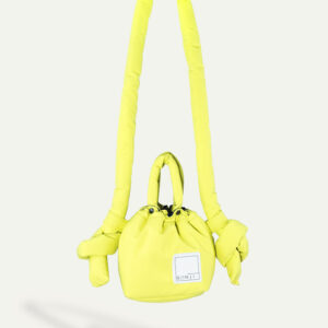 Gonji Dolme small puffer bags in Lemon