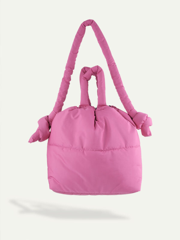 Gonji gumby puffer bags in Pink back